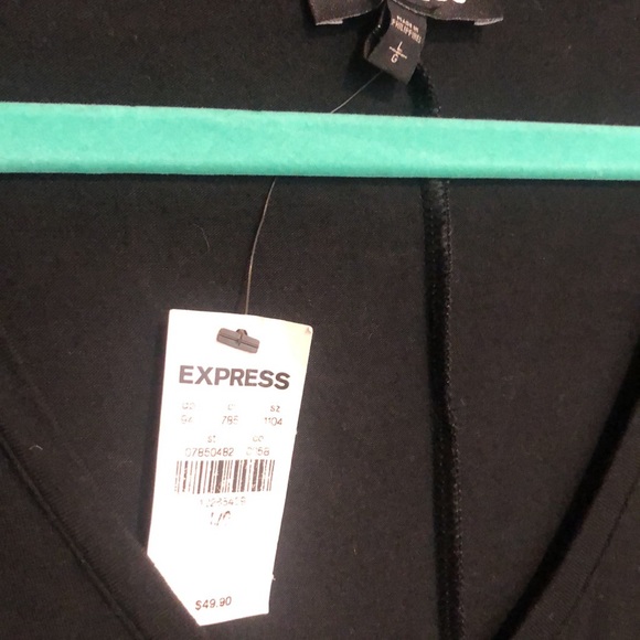 Express Long Sleeve Black Dress - Picture 3 of 4